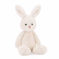 Mjukisdjur Vit Kanin med Långa Öron - The Softest Bunny