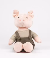 Mjukisdjur Gris med Gröna Hängselbyxor - Egmont Toys Grisen Bart