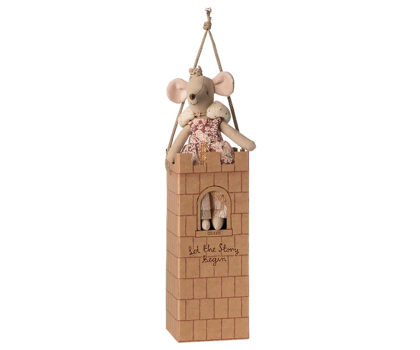 Maileg Drottning Mus med Vacker Klänning och Guldkrona - Maileg A/W - 25