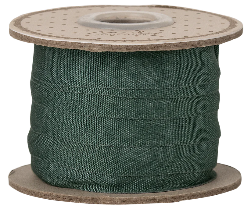 Maileg Bomullsband 10 m - Petrol Mörkblått Blått Band på Pappers Rulle