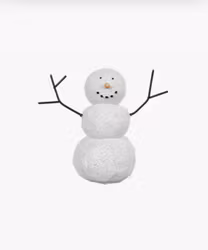 Dekoration Snögubbe 8 cm