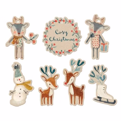 Maileg Presentetiketter Cosy Christmas 14 st