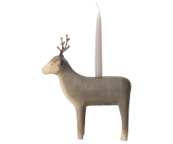 Maileg Ljusstake Ren i Trä med Vacker Finish - Medium Reindeer