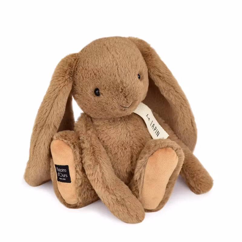 Mjukisdjur Kanin med Långa Öron Brun - Doudou et Compagnie Bunny Hazelnut