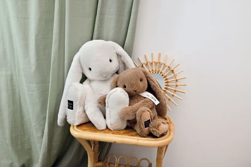 Mjukisdjur Kanin med Långa Öron Brun - Doudou et Compagnie Bunny Hazelnut