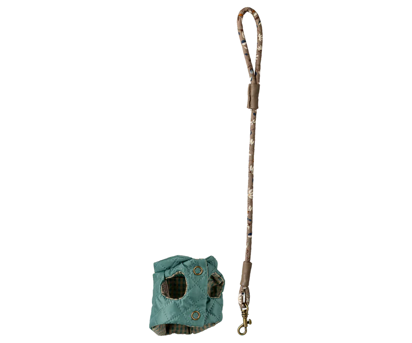 Maileg Tillbehör till Valp Koppel och Sele Blå - Maileg S/S-26