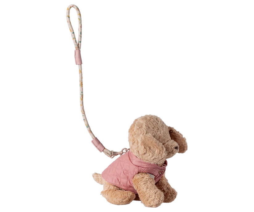 Maileg Tillbehör till Valp Koppel och Sele Rosa - Maileg S/S-26