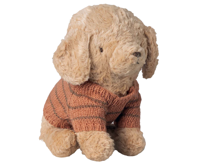 Maileg Tillbehör till Valp Stickad Tröja Randig Corall - Maileg S/S-26