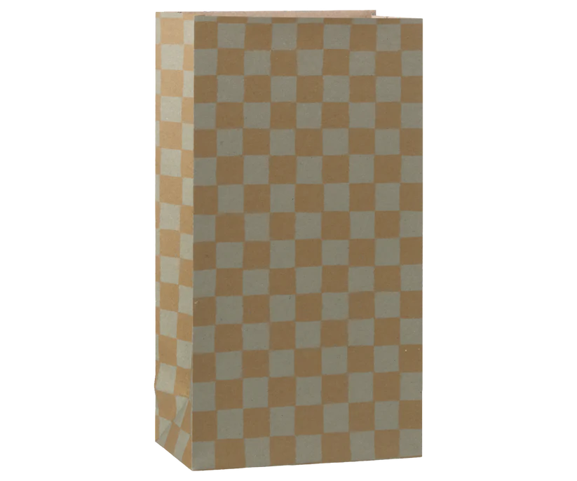 Maileg Presentpåse Rutig Mint & Gul - Checker Mint / Ocher - Maileg S/S-26