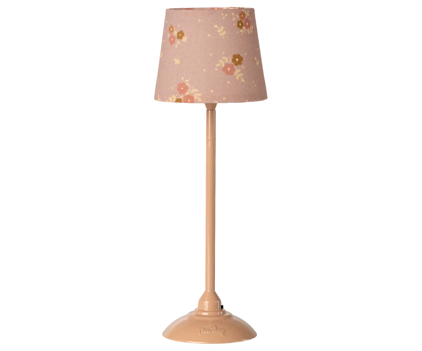 Maileg Golvlampa Stor Blommig Rosa Dark Powder - Maileg S/S-26