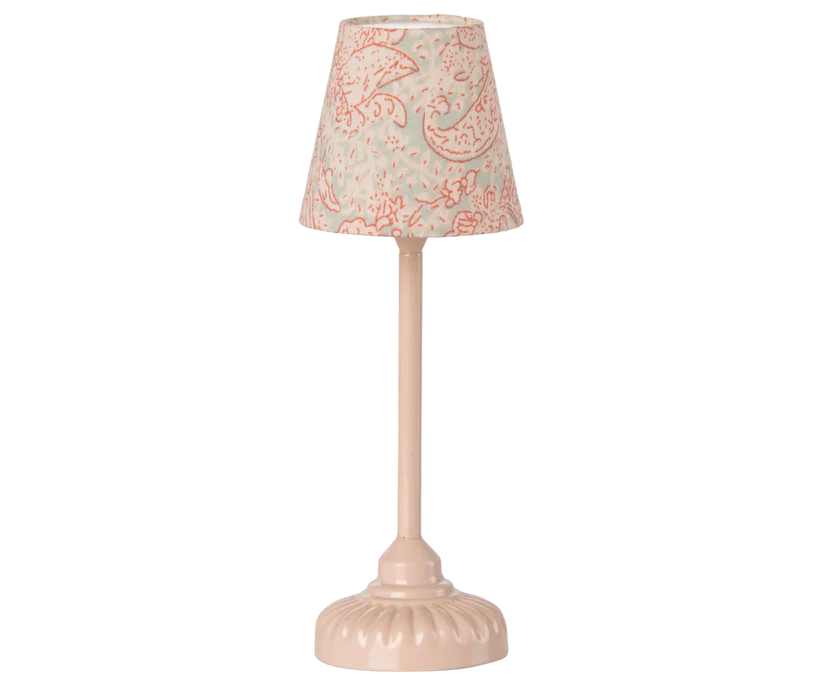 Maileg Vintage Golvlampa Liten Mönstrad Rosa - Maileg S/S-26