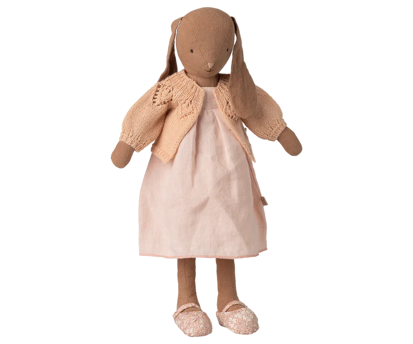 Maileg Tillbehör till Kanin Storlek 3 - Stickad Kofta Ljusrosa / Cardigan Light Rose - Maileg S/S-26