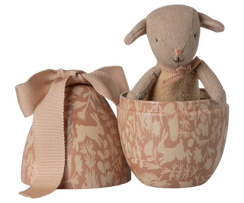 Maileg Rosa Påskägg i Metall med Sött Lamm inuti - Small Maileg S/S-26