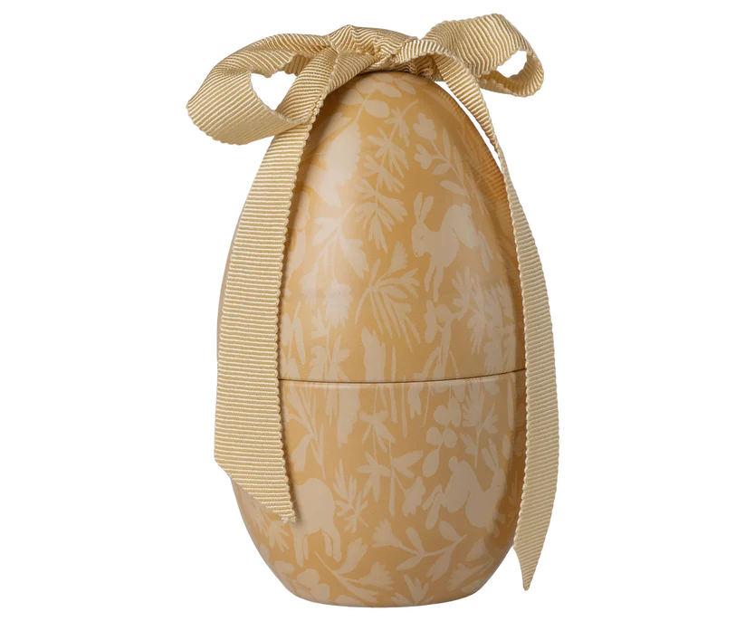 Maileg Litet Påskägg i Metall med Rosett Gult - Cream Yellow Small Maileg S/S-26