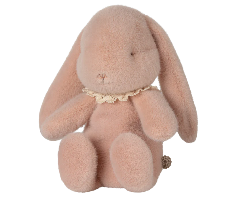Maileg Rosa Påskägg i Metall Fyllt med Plysch Kanin och Rosett - Powder