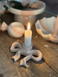 Ljusstake Rosett Rosa - Mitt & Ditt S/S-26 Fenja L Liggande för Kronljus