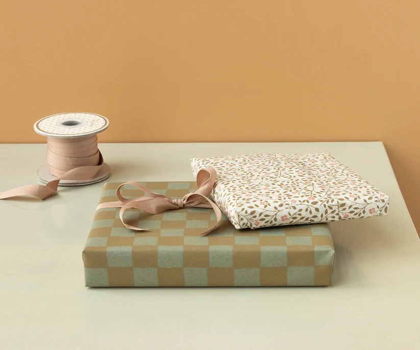 Maileg Presentpapper Rutigt Grönt - Checker Mint - Maileg S/S-26