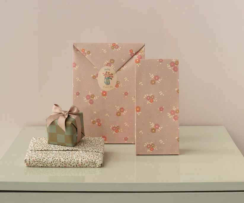 Maileg Presentpåse - Blommig Rosa Michette - Maileg S/S-26