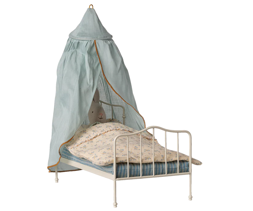 Maileg Sänghimmel Blå - Dekoration till Dockskåpet