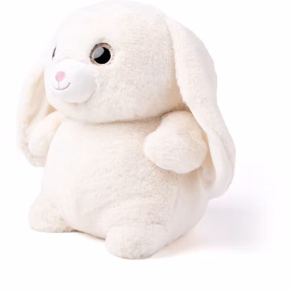 Mjukisdjur Tjock Kanin - Teddykompaniet Sumo Kanin Vit