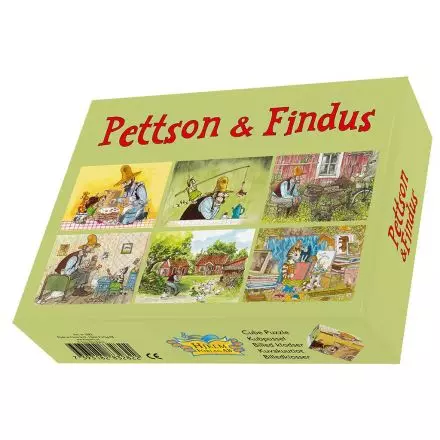 Pettson & Findus Kubpussel - Pussel 12 Bitar Med 6 Olika Motiv Sven Nordqvist