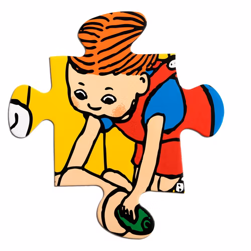 Pippi Långstrump Golvpussel 24 bitar - Astrid Lindgren