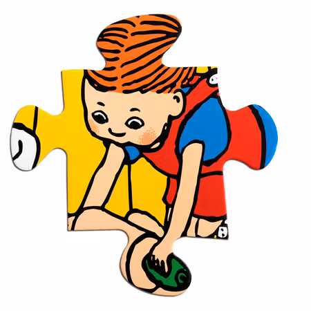 Pippi Långstrump Golvpussel 24 bitar - Astrid Lindgren