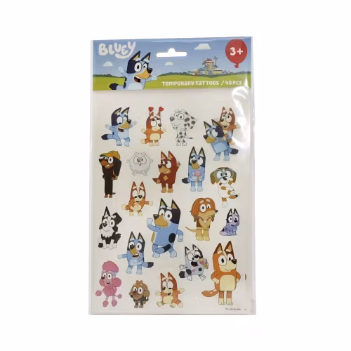 Bluey Tatueringar För Barn - 40 st
