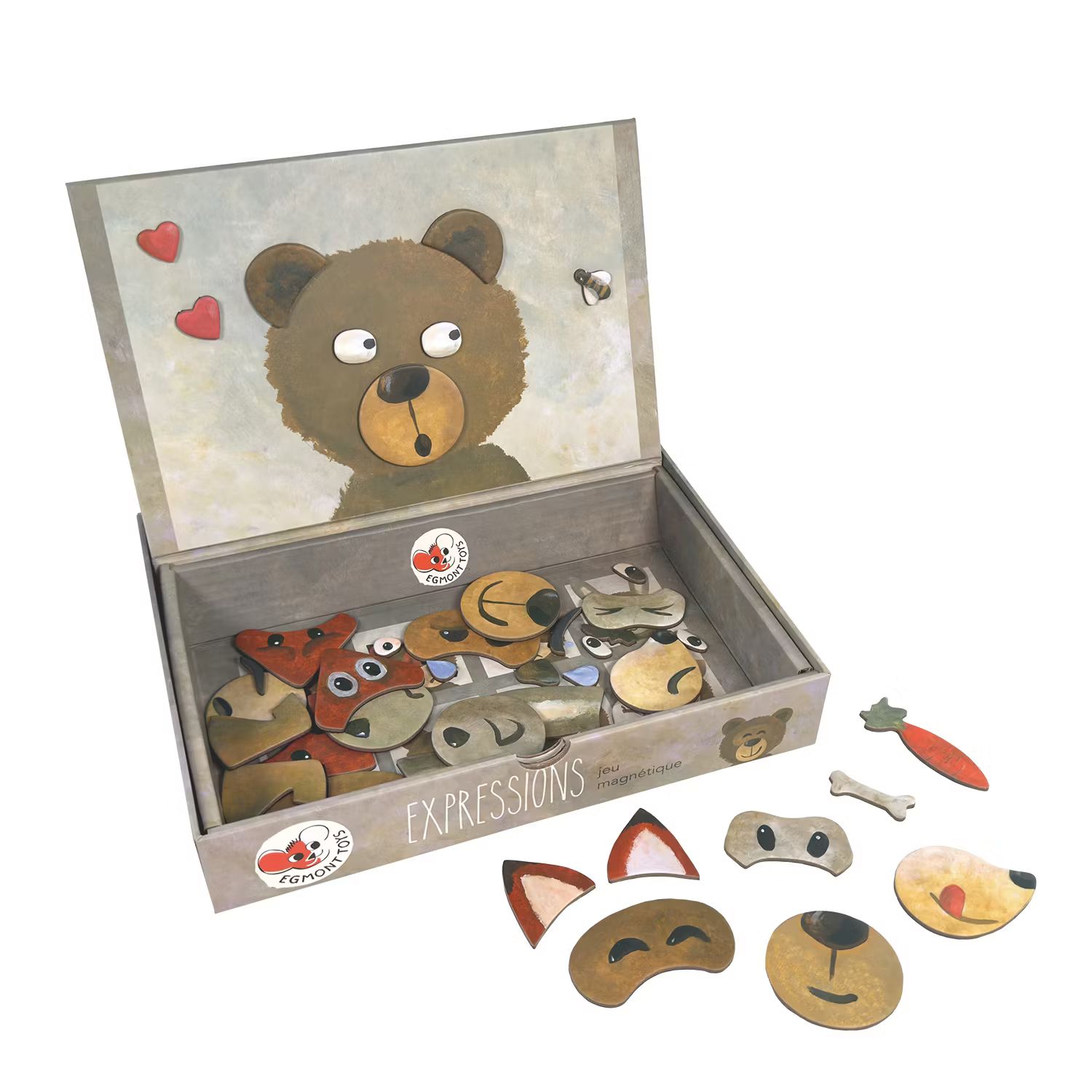 Magnetisk Lek Ansiktsuttryck Björn - Egmont Toys
