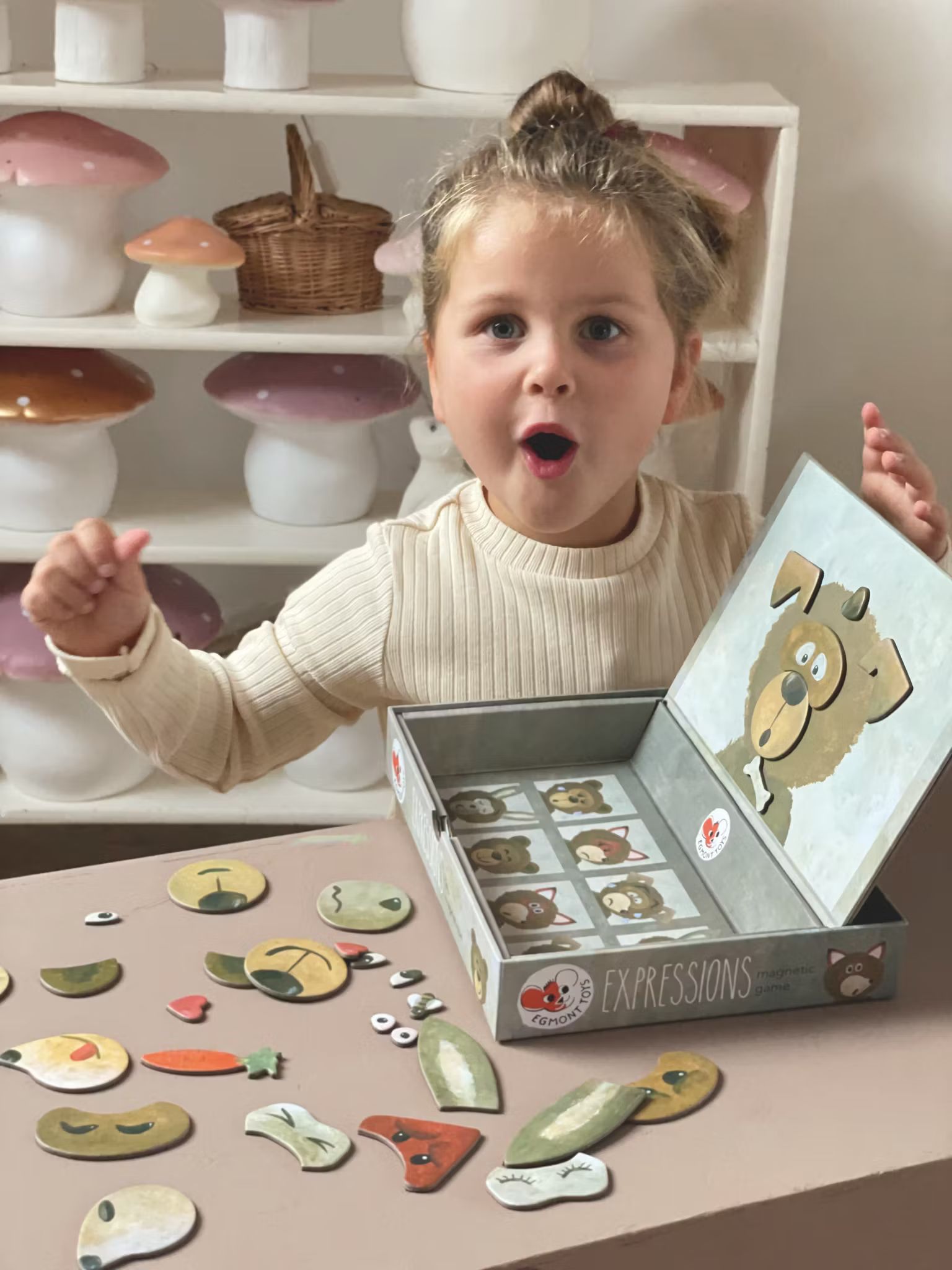Magnetisk Lek Ansiktsuttryck Björn - Egmont Toys