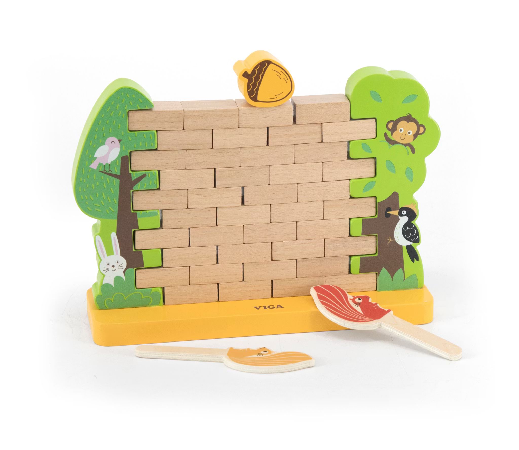 Ekorrspelet - Steady Squirrel Jenga Balansspel För Barn