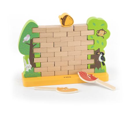 Ekorrspelet - Steady Squirrel Jenga Balansspel För Barn