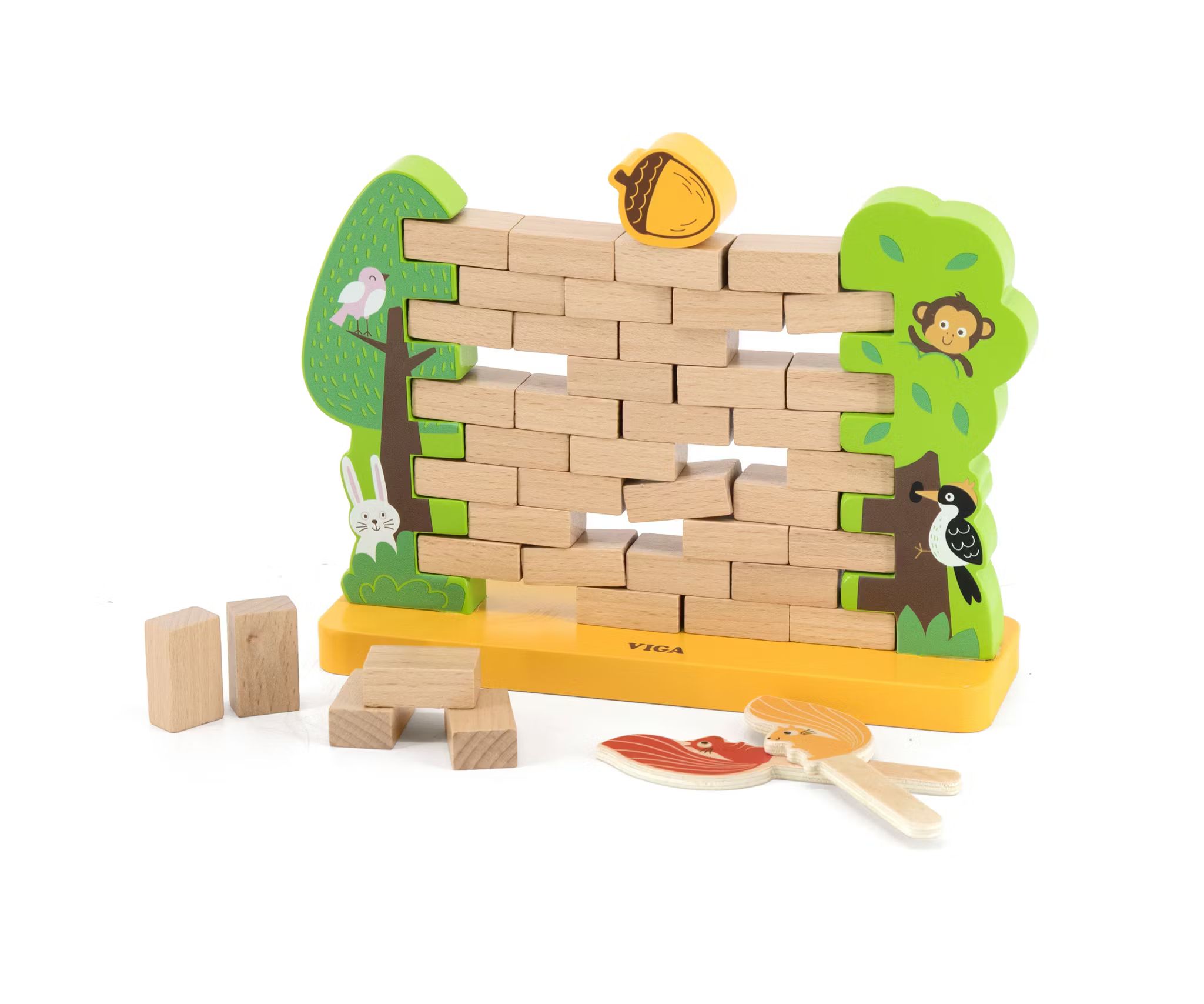 Ekorrspelet - Steady Squirrel Jenga Balansspel För Barn