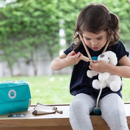 Veterinär Lekset i Trä med Väska - Set Plan Toys