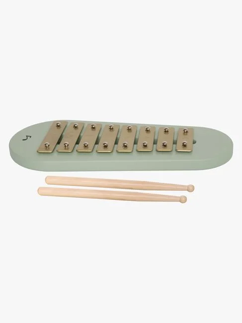 Jabadabado Xylofon i Trä Grön - Instrument För Barn