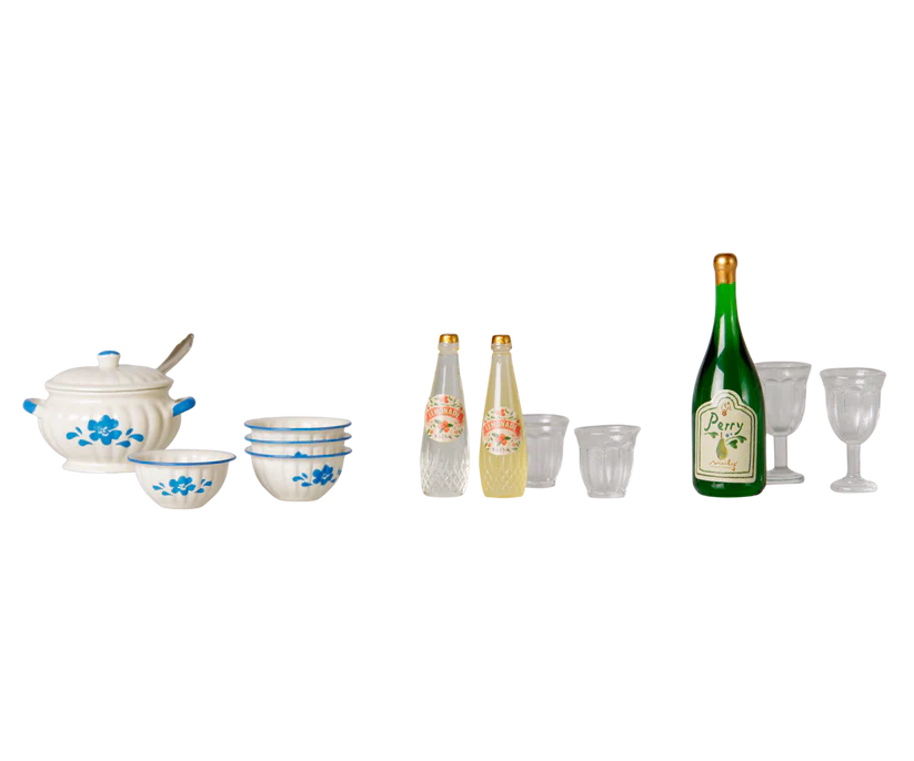 KOMMER I NOVEMBER Maileg Set Blommig Soppskål med Tillbehör - Maileg A/W - 26