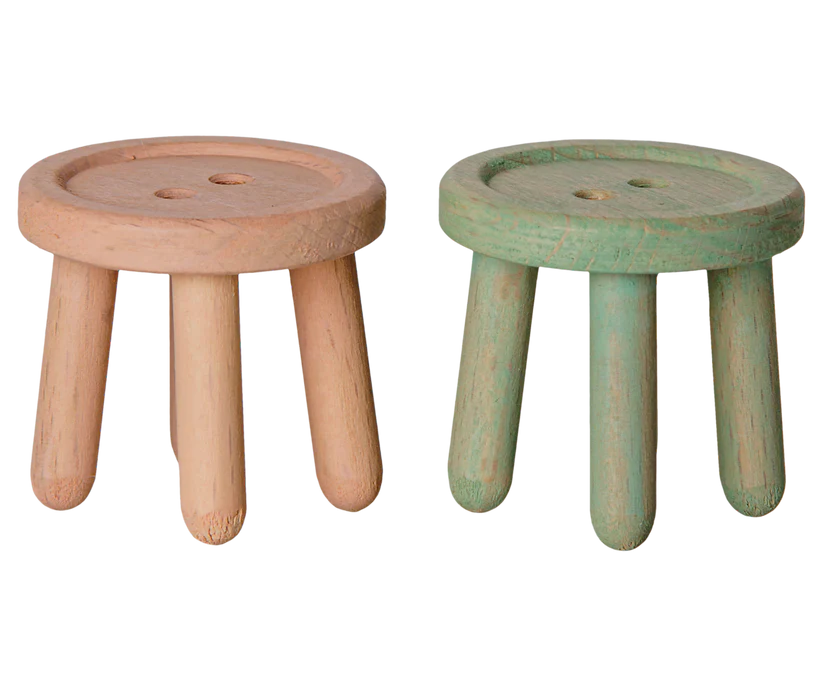 Maileg Vintage Pallar Set om 2 - Rosa & Grön - Maileg A/W - 26