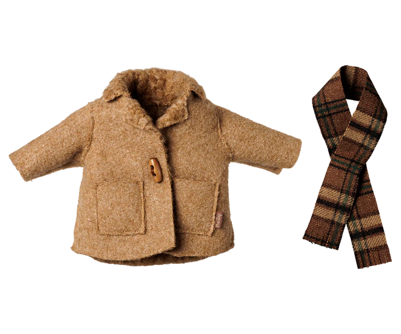 KOMMER I NOVEMBER Maileg Kläder till Medium Mus - Jacka och Halsduk - Maileg A/W - 26