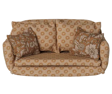Maileg Stor Bäddsoffa Blommig med Kuddar - Maileg A/W - 26
