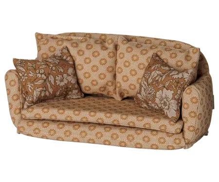 Maileg Stor Bäddsoffa Blommig med Kuddar - Maileg A/W - 26