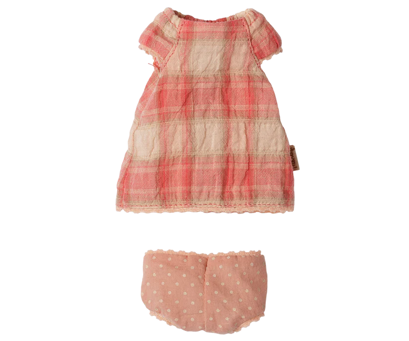 KOMMER I NOVEMBER Maileg Kläder till Teddy Junior - Klänning och Underbyxor - Maileg A/W-26