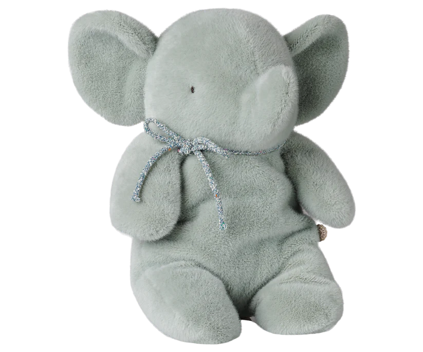 Maileg Elefant i Plysch Medium Blå Soft Mint - Maileg A/W -26