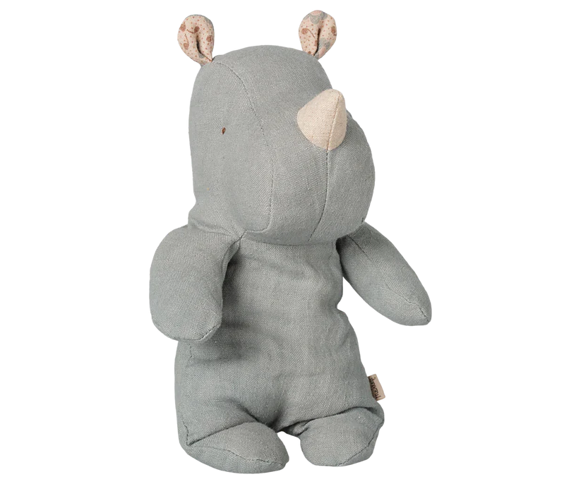 KOMMER I NOVEMBER Maileg Noshörning Small Ljusblå - Safari Friends Rhino Vintage Blue - Maileg A/W -26
