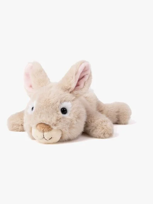 Teddykompaniet Kramgo Liggande Kanin - Soft Squad Gosedjur Beige