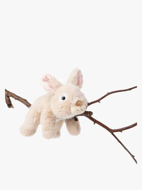 Teddykompaniet Kramgo Liggande Kanin - Soft Squad Gosedjur Beige