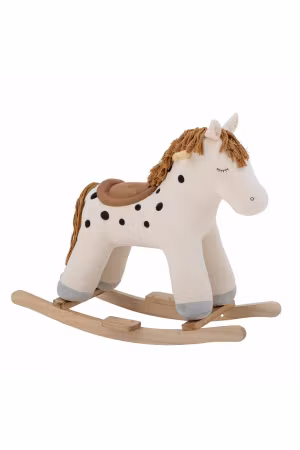 Bloomingville Gunghäst Vit med Svarta Prickar - Merlen Rocking Toy Horse