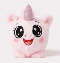 Teddykompaniet Mjuk Studsboll Rosa Enhörning - Boing Boll 10 cm