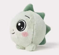 Teddykompaniet Mjuk Studsboll Grön Dinosaurie - Boing Boll 10 cm