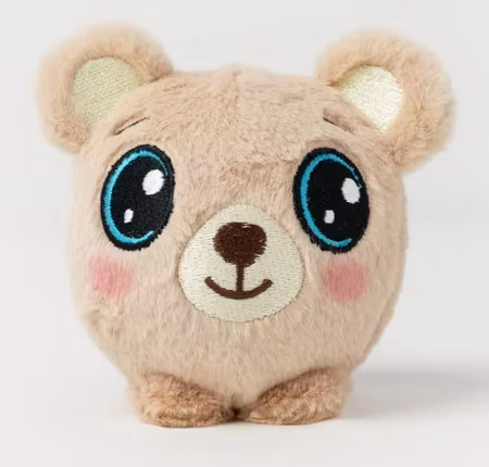 Teddykompaniet Mjuk Studsboll Brun Nalle - Boing Boll 10 cm