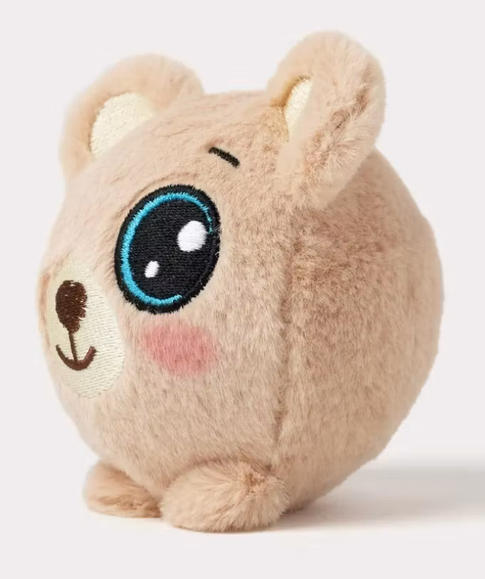 Teddykompaniet Mjuk Studsboll Brun Nalle - Boing Boll 10 cm